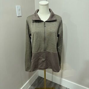 Columbia‎ Brown Quarter-Zip Pullover Large